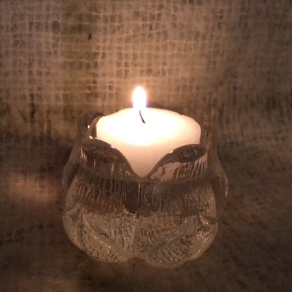 2 Clear Glass Tulip Rose Bud Flower-Shaped Candle Holders Taper Tea Lights - Picture 3 of 13